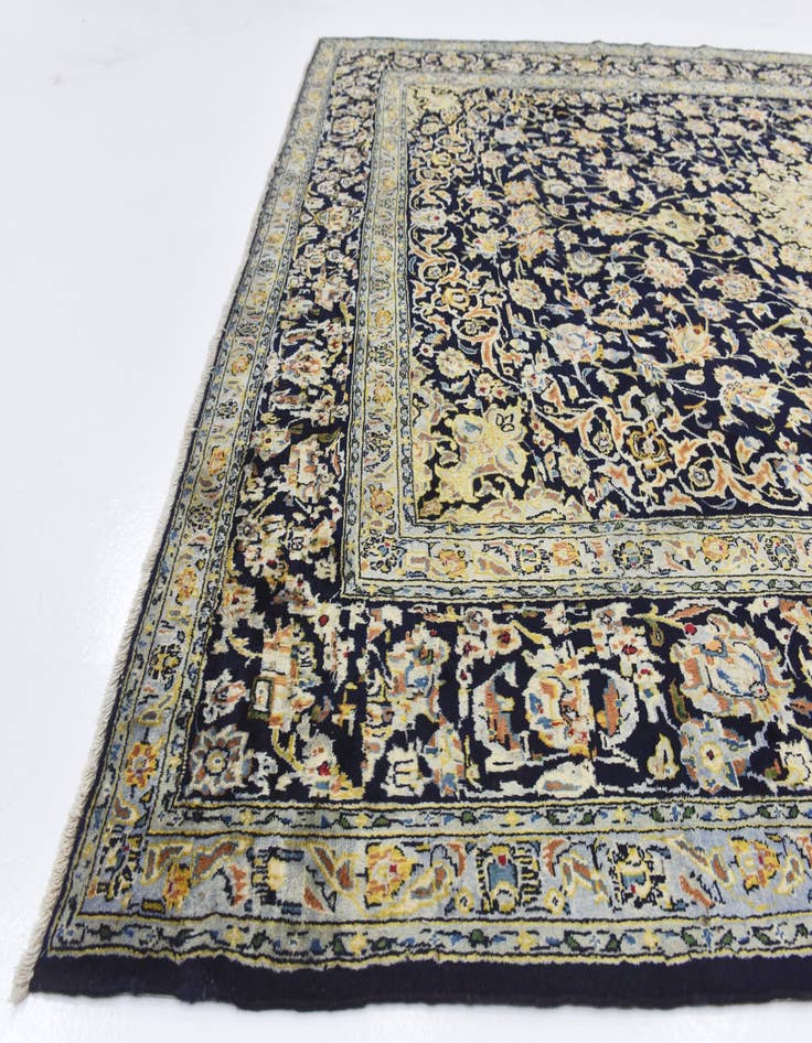 Detail image of 8' 9 x 12' 5  Hand Knotted Kashan Persian Wool Rug