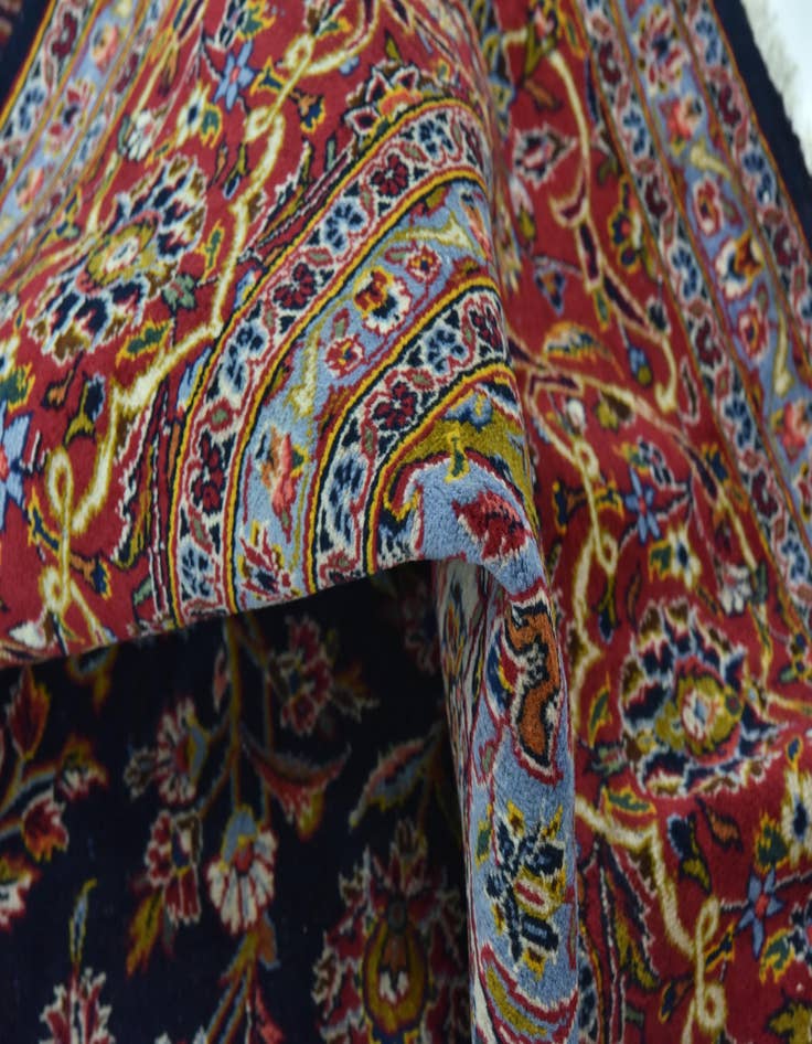 Detail image of 9' 9 x 13' 6  Hand Knotted Kashan Persian Wool Rug