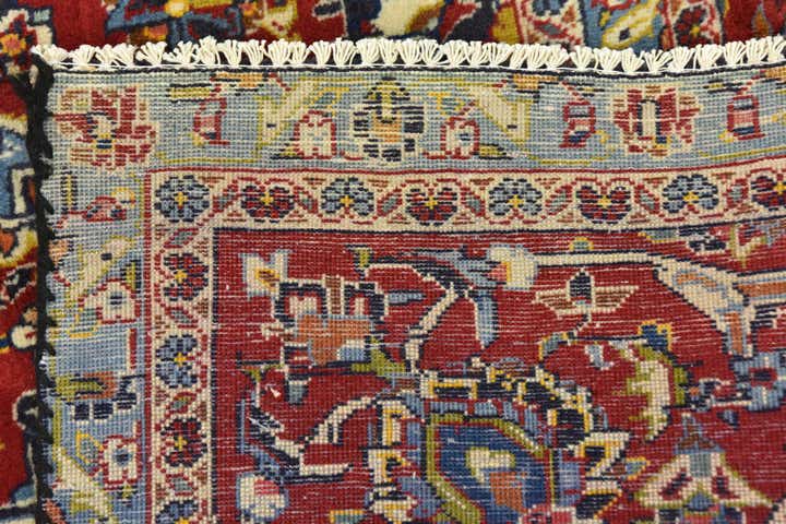 9' 4 x 13' Hand Knotted Kashan Persian Wool Rug