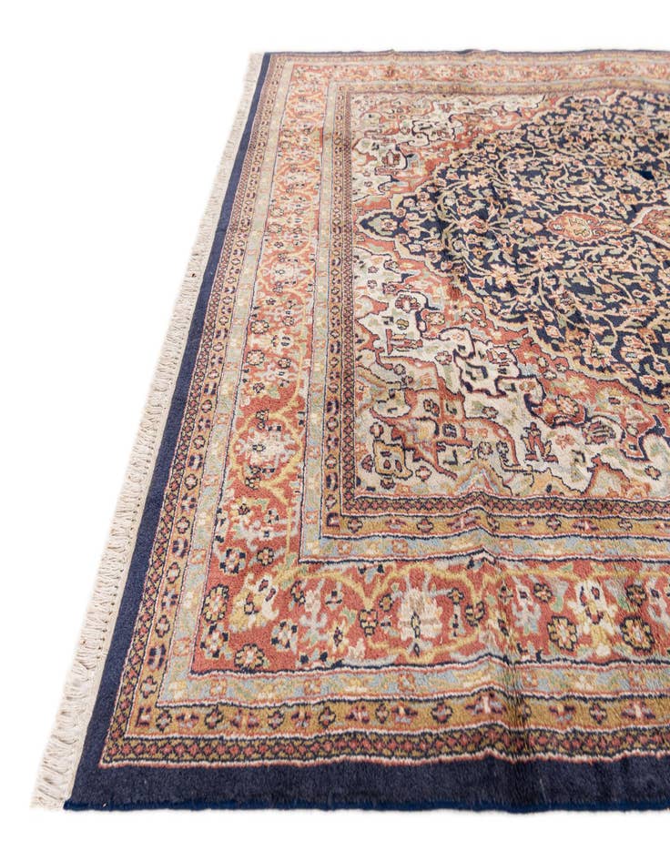 Detail image of 6' 1 x 9' 2  Hand Knotted Kashan Oriental Wool Rug