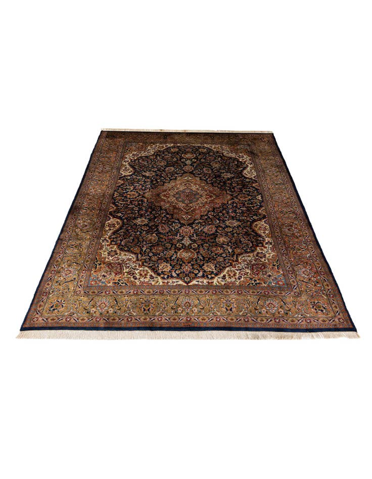 Detail image of 7' x 11' Hand Knotted Kashan Oriental Wool Rug