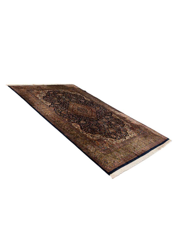 7' x 11' Hand Knotted Kashan Oriental Wool Rug