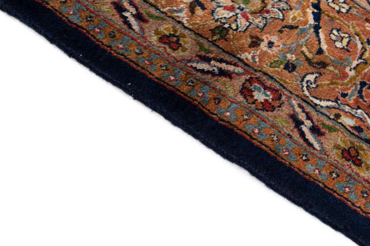 7' x 11' Hand Knotted Kashan Oriental Wool Rug