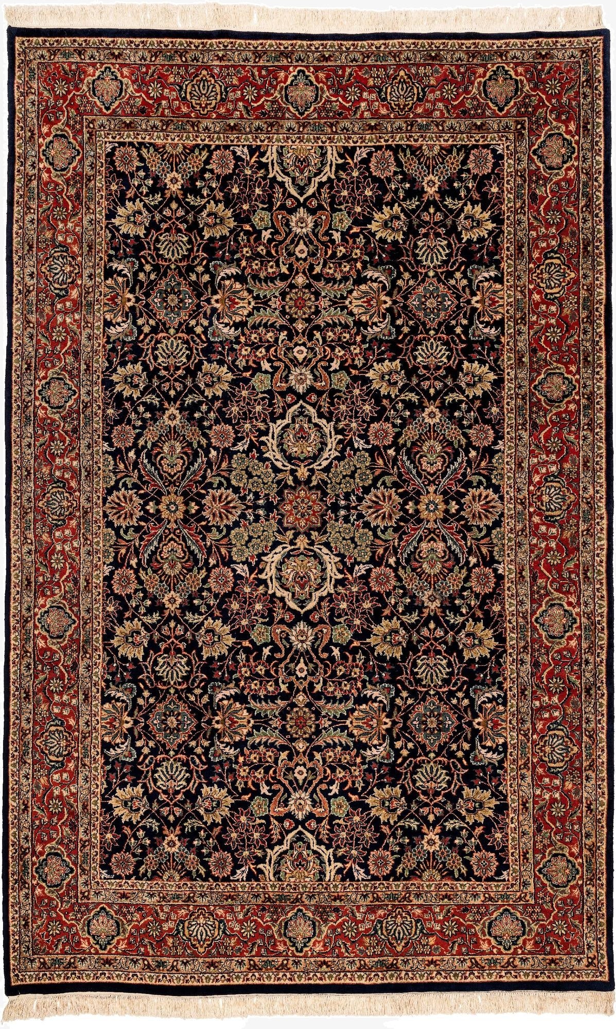 198cm x 312cm  Hand Knotted Kashan Oriental Wool Rug