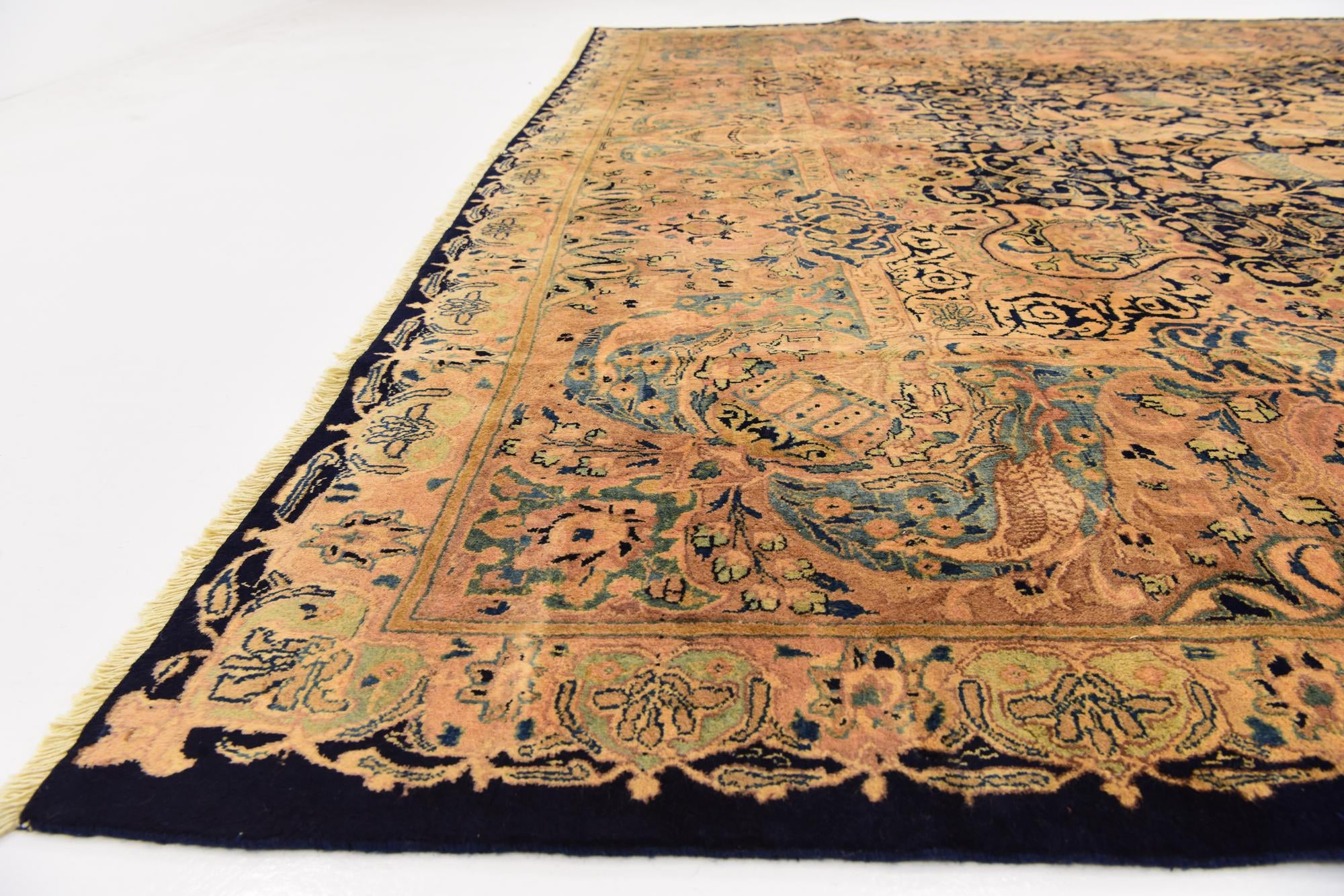 9' 10 x 12' 8 Hand Knotted Kashmar Persian Wool Rug