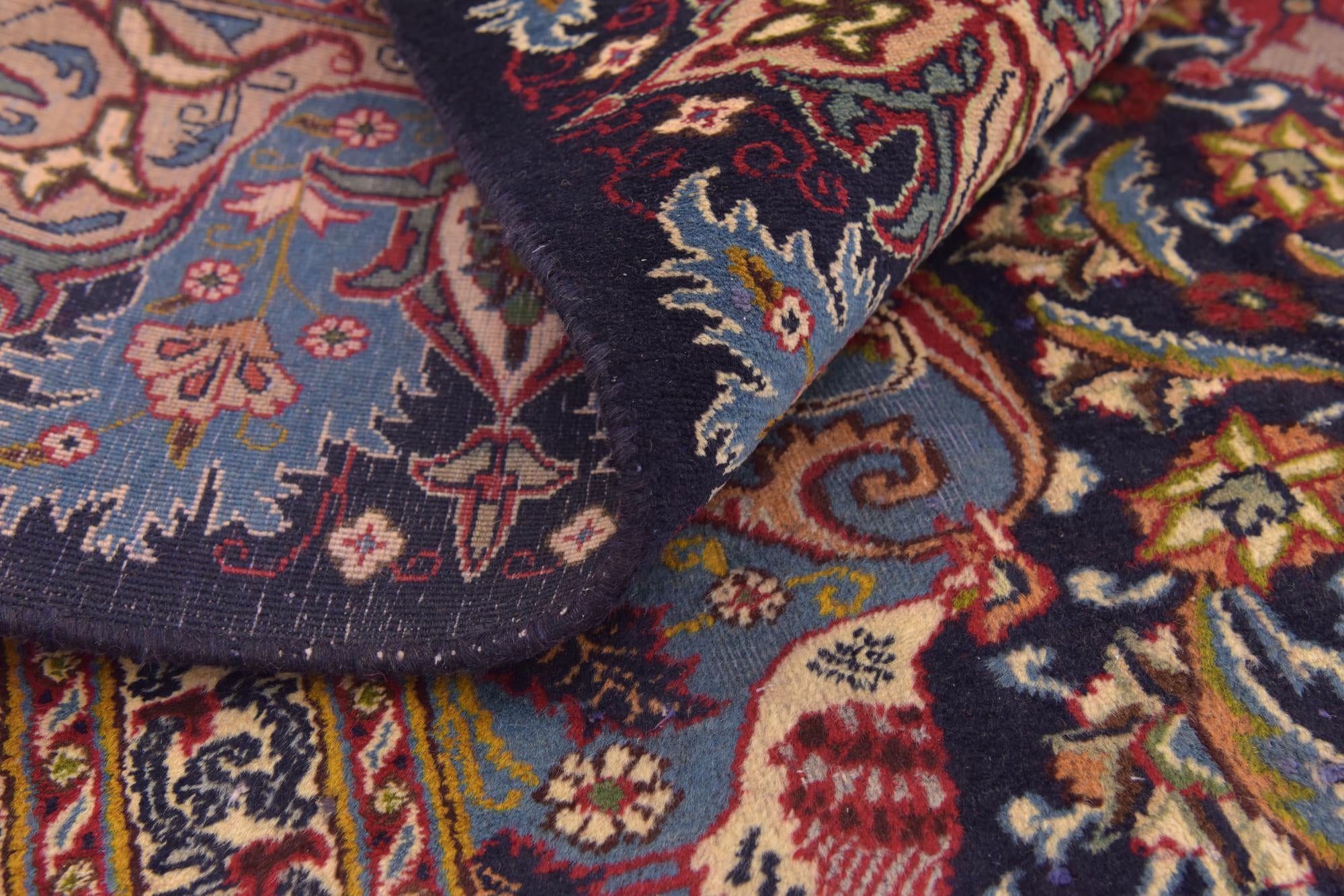 9' 9 x 12' 5 Hand Knotted Kashmar Persian Wool Rug