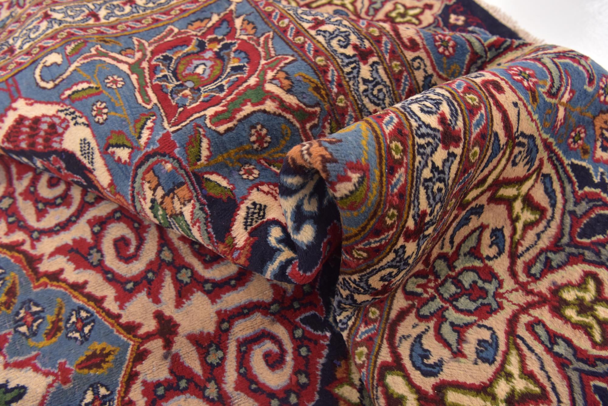 9' 9 x 12' 5 Hand Knotted Kashmar Persian Wool Rug