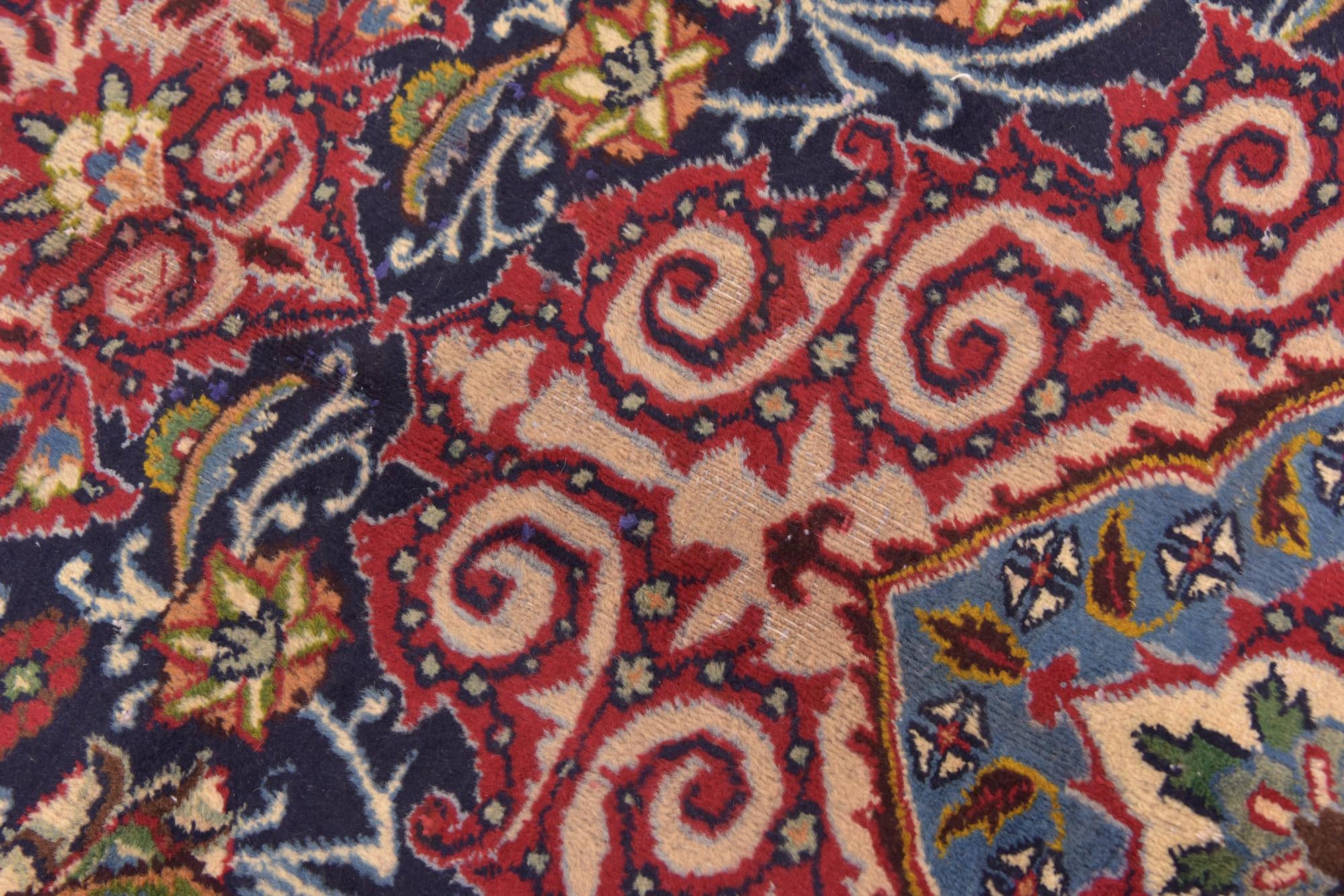 9' 9 x 12' 5 Hand Knotted Kashmar Persian Wool Rug