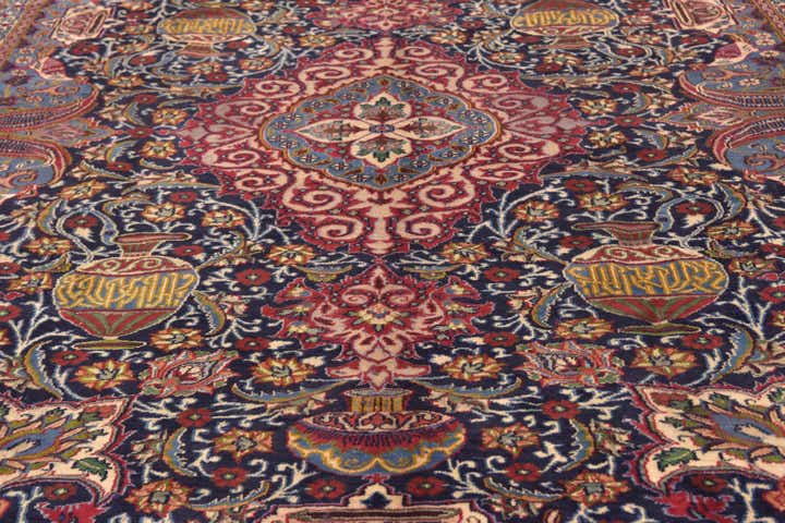 9' 9 x 12' 5 Hand Knotted Kashmar Persian Wool Rug