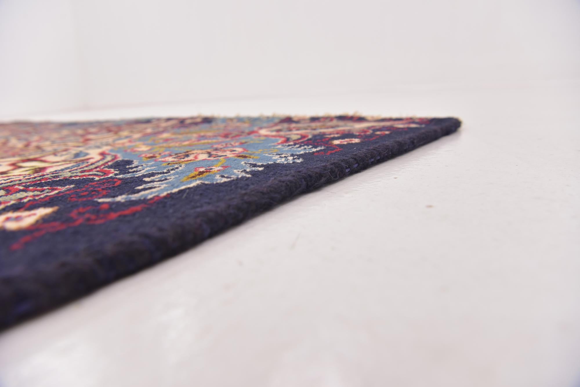 9' 9 x 12' 5 Hand Knotted Kashmar Persian Wool Rug