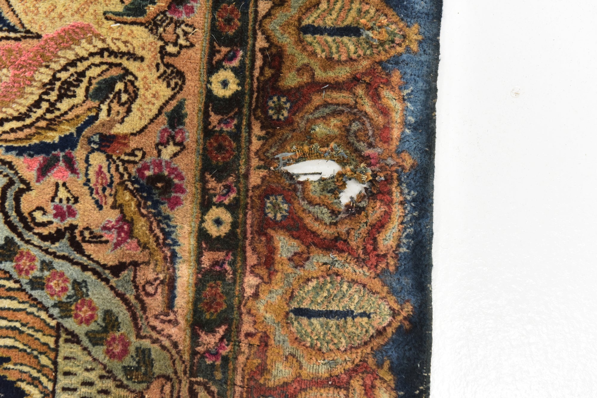 9' 8 x 12' 2 Hand Knotted Kashmar Persian Wool Rug