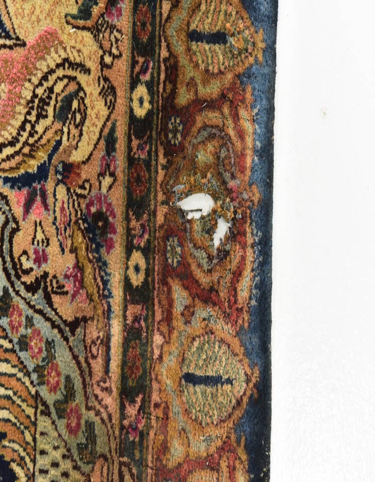 Detail image of 9' 8 x 12' 2 Hand Knotted Kashmar Persian Wool Rug
