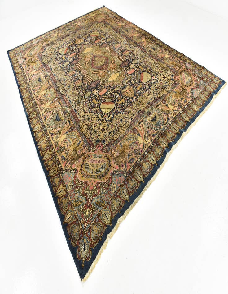 Detail image of 9' 8 x 12' 2 Hand Knotted Kashmar Persian Wool Rug