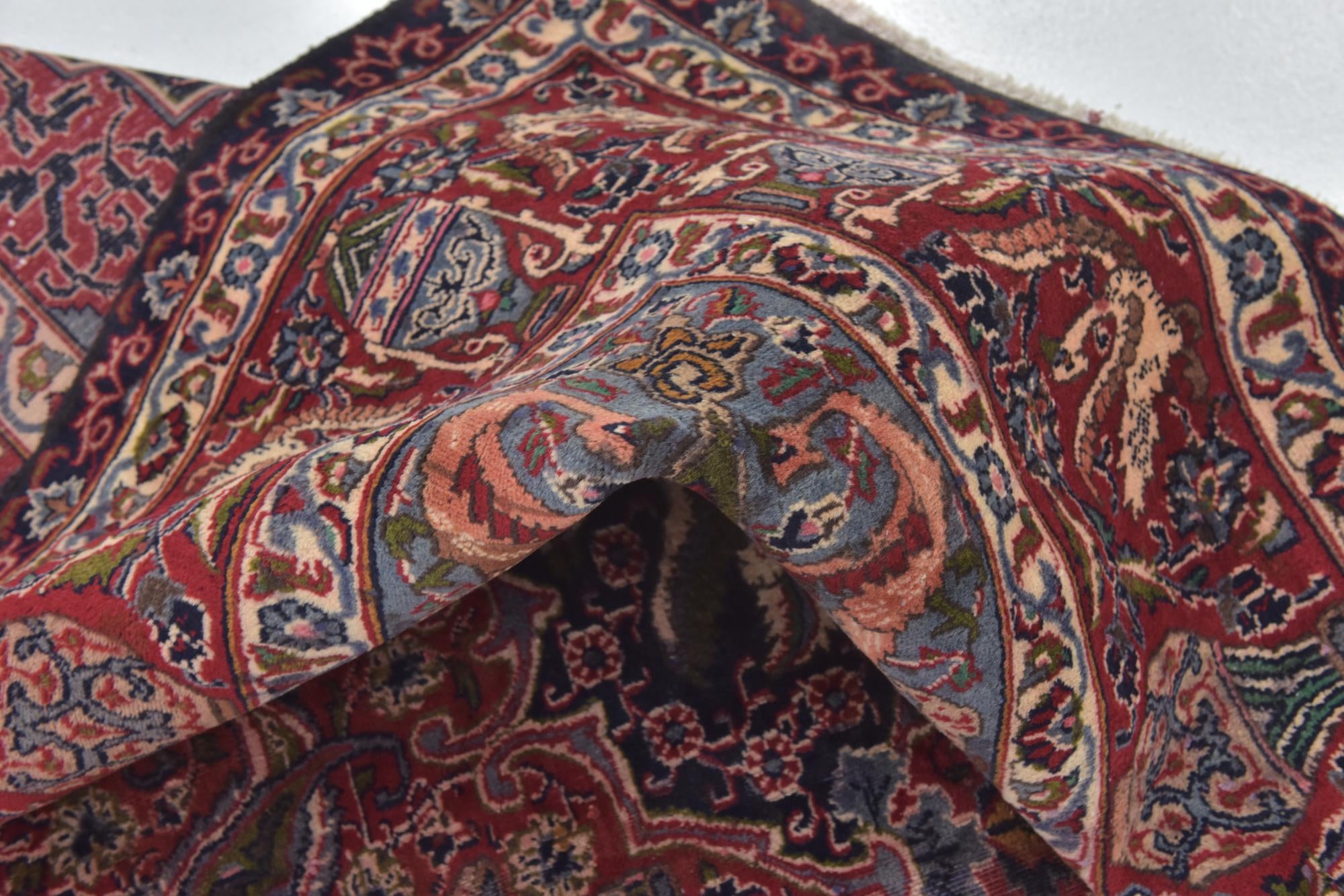9' 8 x 12' 6 Hand Knotted Kashmar Persian Wool Rug