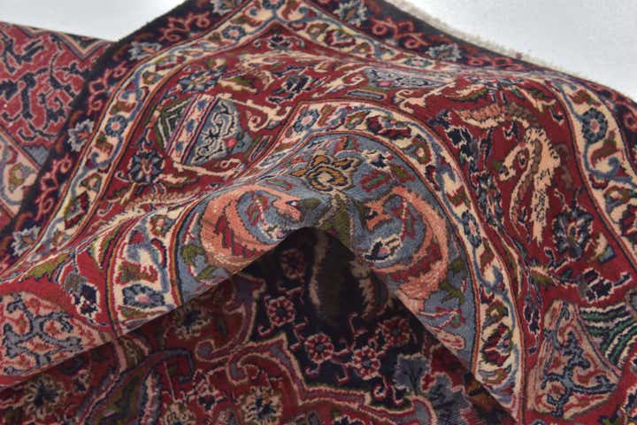 9' 8 x 12' 6 Hand Knotted Kashmar Persian Wool Rug