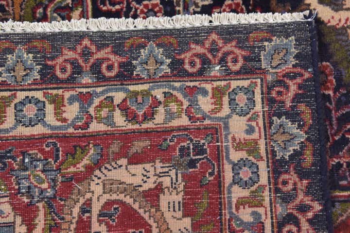 9' 8 x 12' 6 Hand Knotted Kashmar Persian Wool Rug