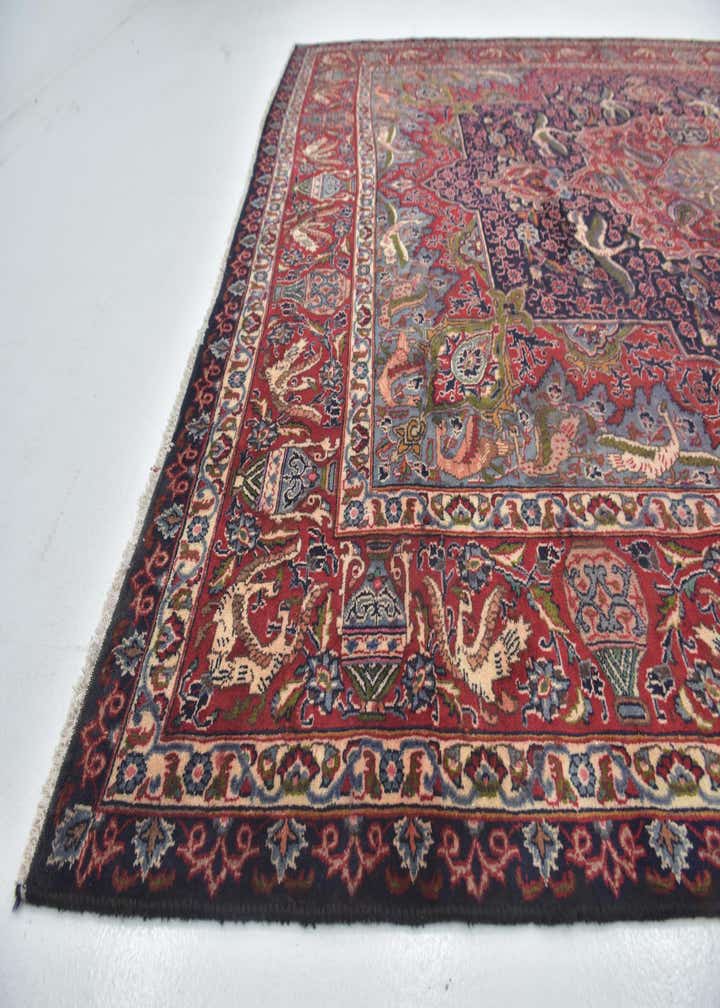9' 8 x 12' 6 Hand Knotted Kashmar Persian Wool Rug