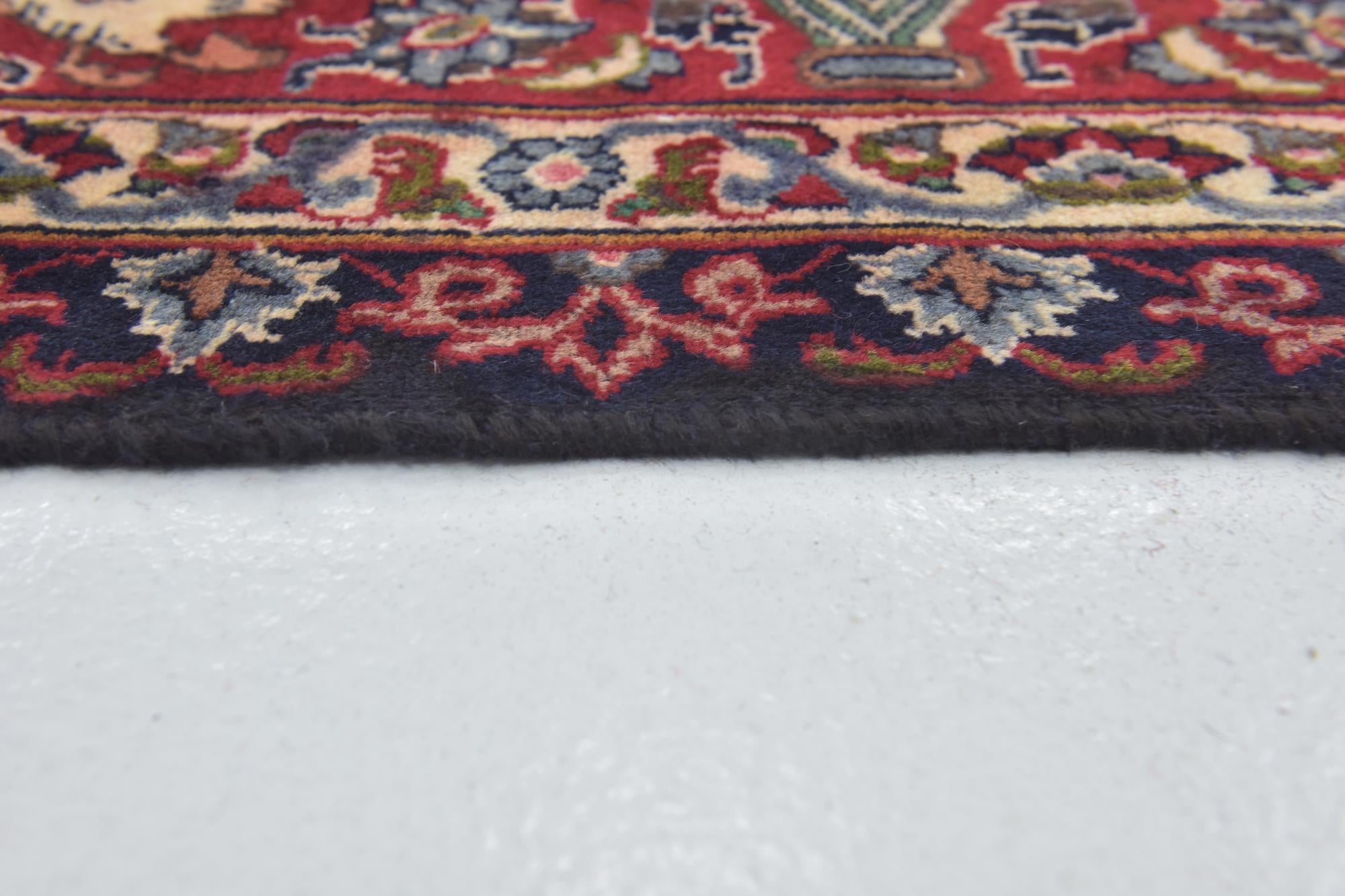 9' 8 x 12' 6 Hand Knotted Kashmar Persian Wool Rug