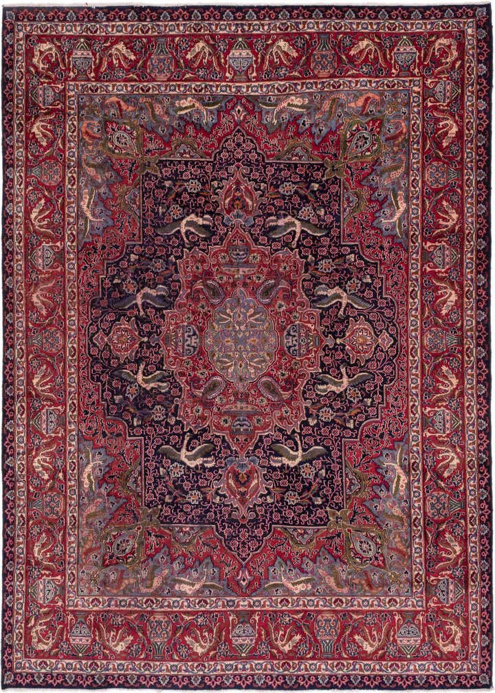 9' 8 x 12' 6 Hand Knotted Kashmar Persian Wool Rug