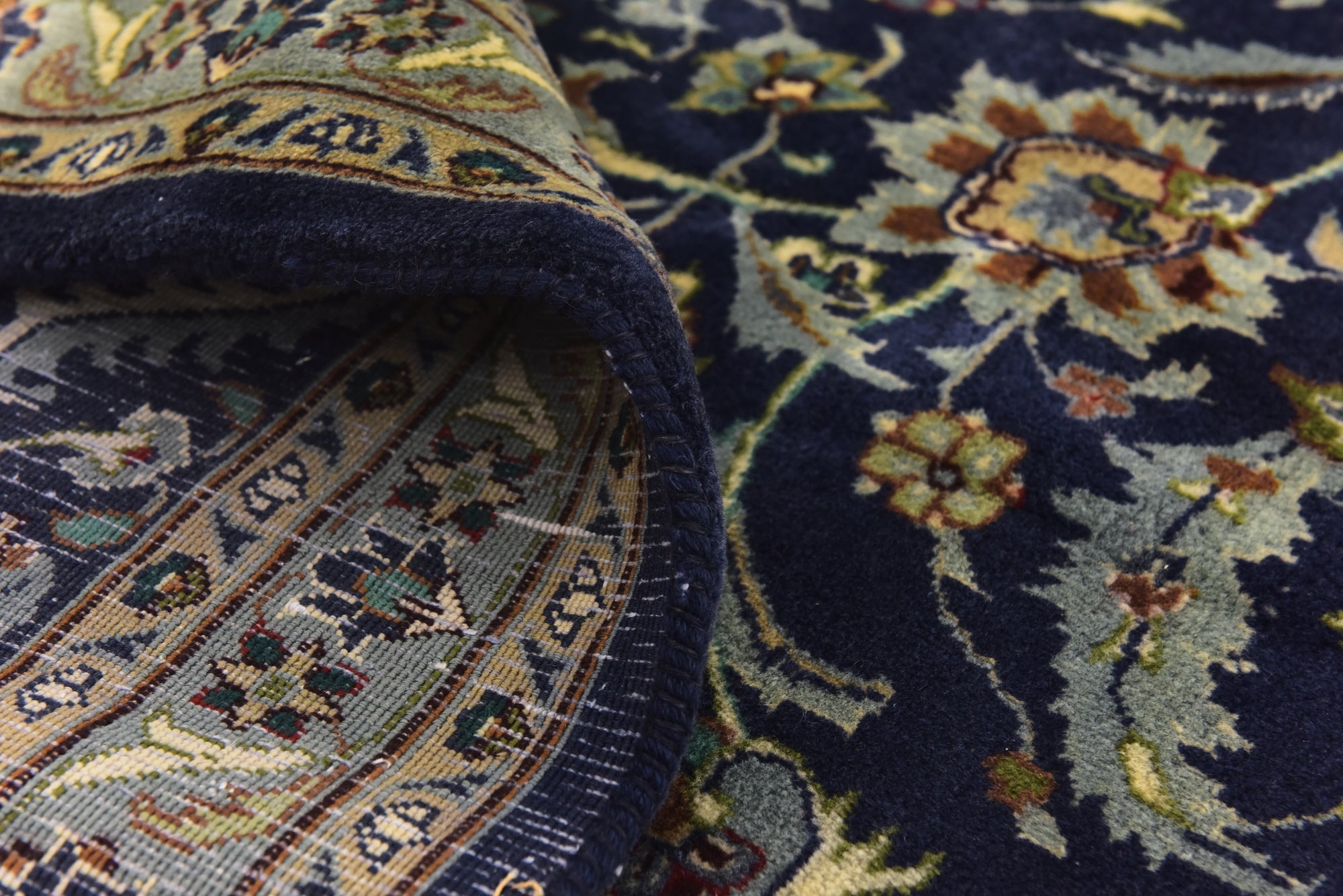 9' 10 x 12' 6 Hand Knotted Kashmar Persian Wool Rug