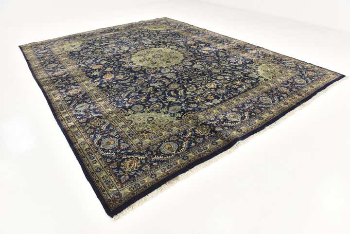 9' 10 x 12' 6 Hand Knotted Kashmar Persian Wool Rug