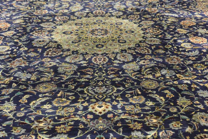 9' 10 x 12' 6 Hand Knotted Kashmar Persian Wool Rug