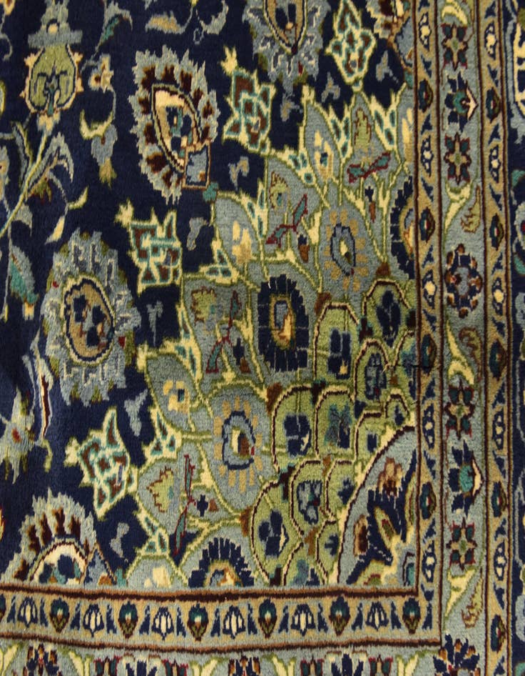 Detail image of 9' 10 x 12' 6 Hand Knotted Kashmar Persian Wool Rug