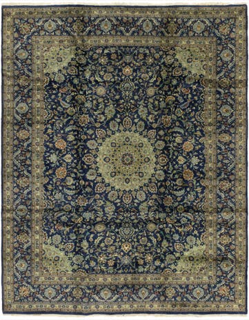 9' 10 x 12' 6 Hand Knotted Kashmar Persian Wool Rug