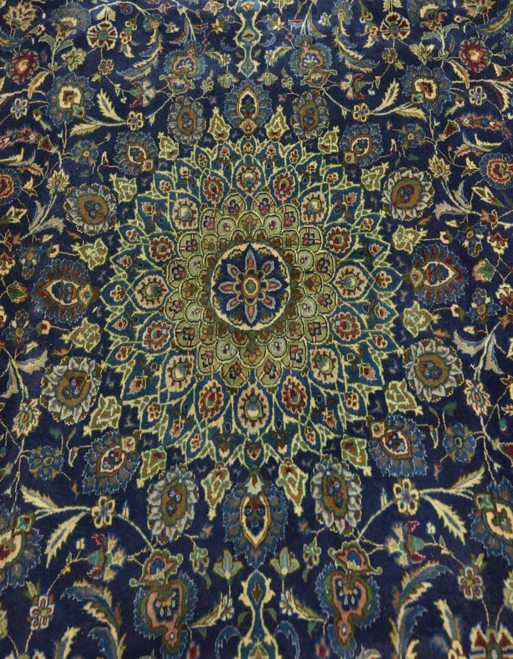 Detail image of 9' 10 x 12' 10 Hand Knotted Kashmar Persian Wool Rug