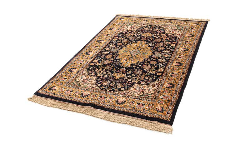 4' 4 x 6' 7 Hand Knotted Kashmir Oriental Wool Rug