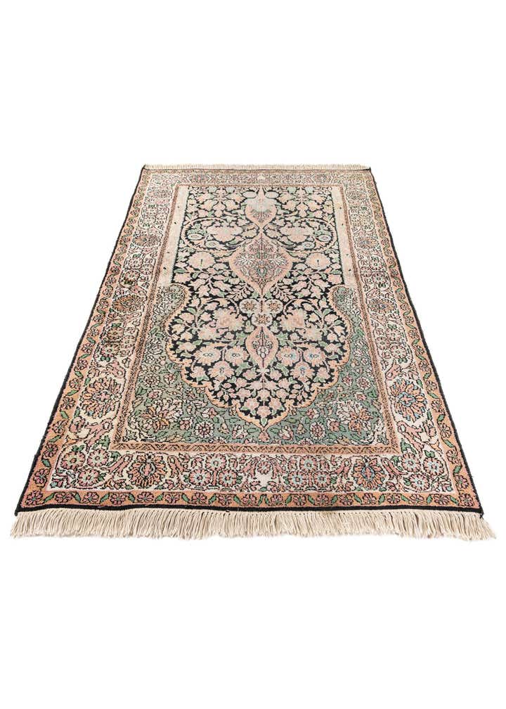 2' 11 x 5' Hand Knotted Kashmir Oriental Wool Rug