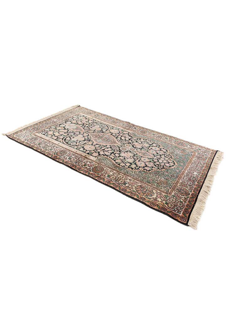 2' 11 x 5' Hand Knotted Kashmir Oriental Wool Rug