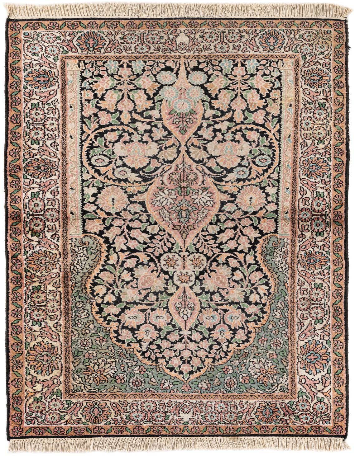 2' 11 x 5' Hand Knotted Kashmir Oriental Wool Rug