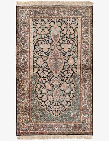 2' 11 x 5' Hand Knotted Kashmir Oriental Wool Rug