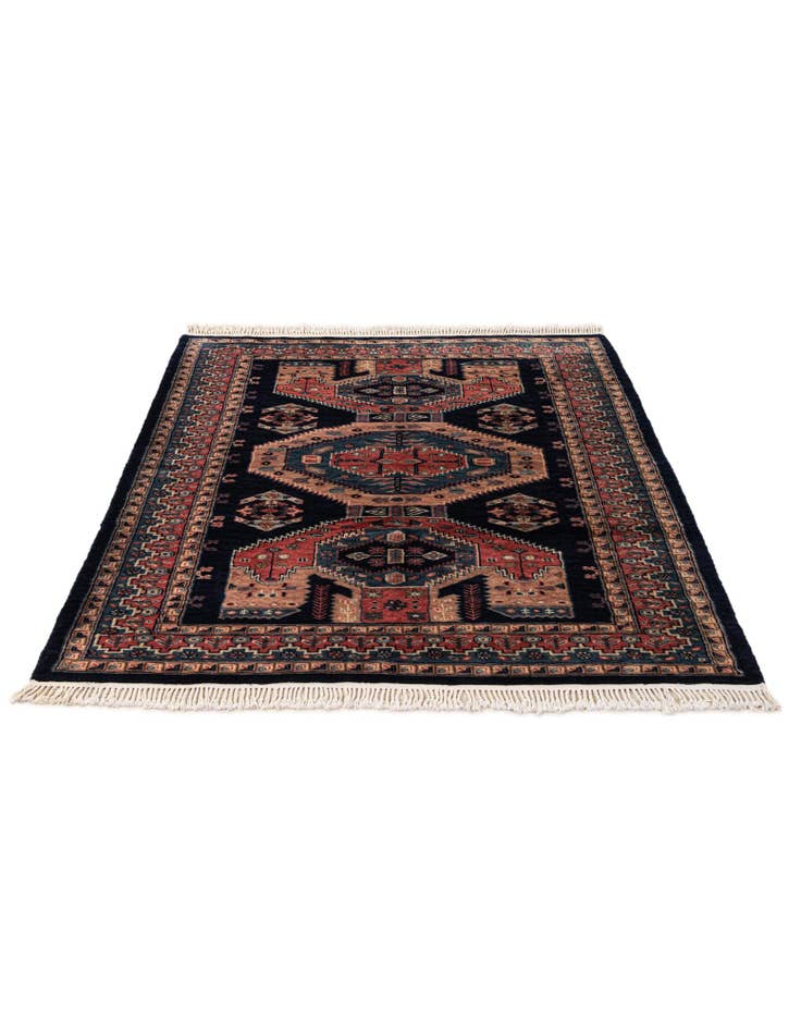 Detail image of 4' 3 x 5' 8 Hand Knotted Kazak Oriental Wool Rug