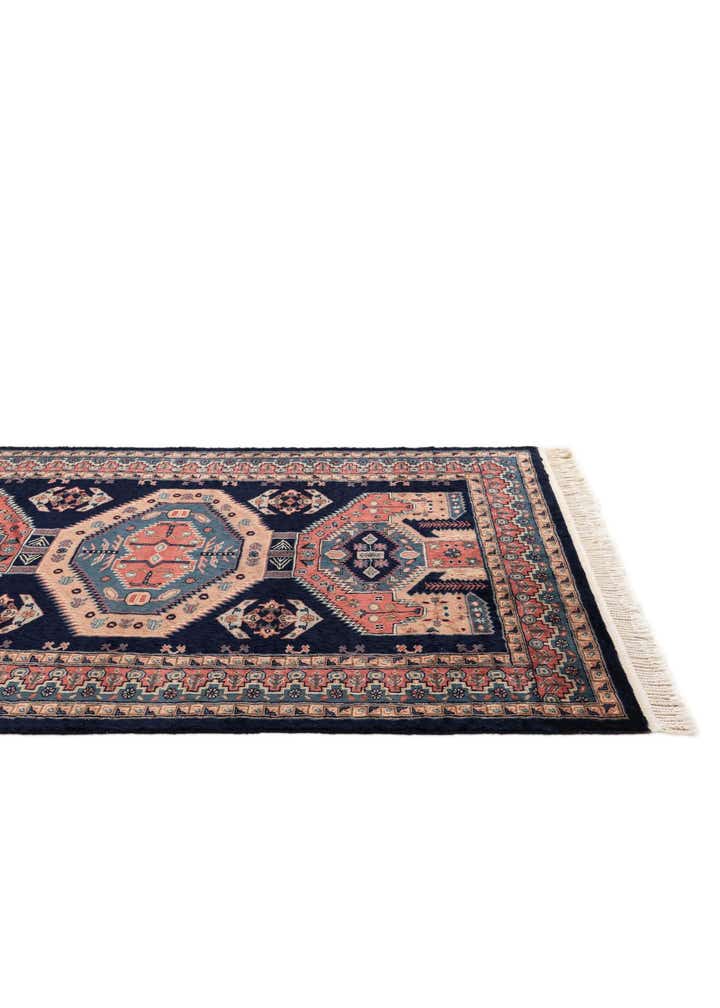 4' 3 x 5' 8 Hand Knotted Kazak Oriental Wool Rug