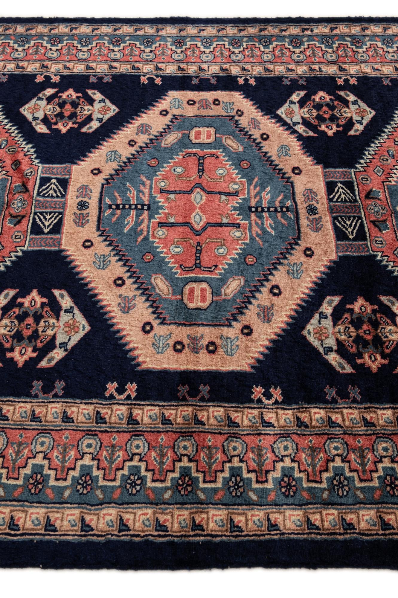 4' 3 x 5' 8 Hand Knotted Kazak Oriental Wool Rug