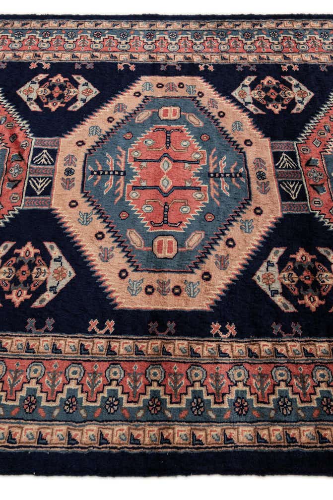 4' 3 x 5' 8 Hand Knotted Kazak Oriental Wool Rug