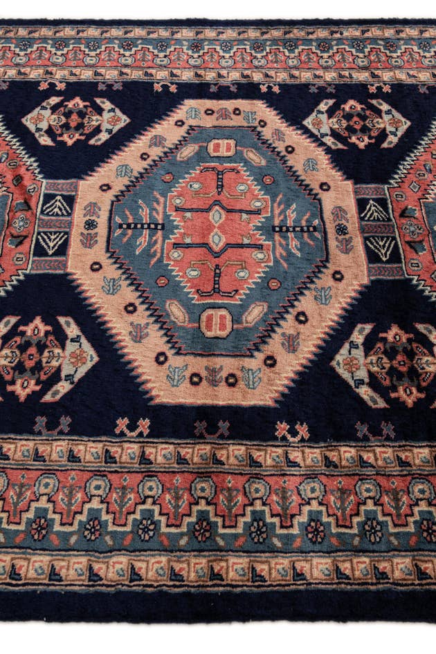 Detail image of 4' 3 x 5' 8 Hand Knotted Kazak Oriental Wool Rug