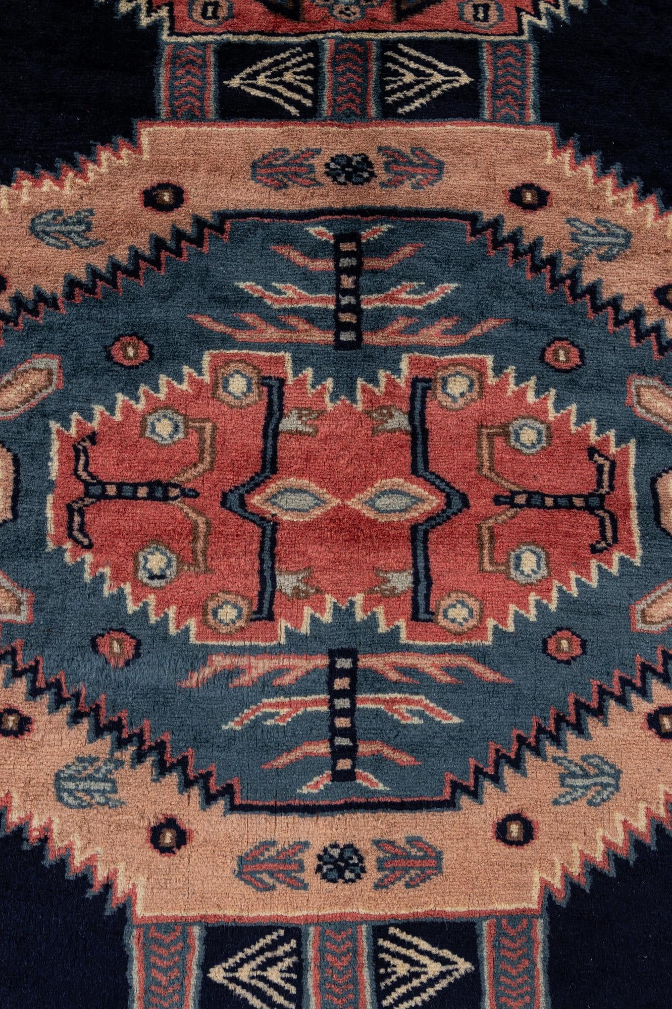 4' 3 x 5' 8 Hand Knotted Kazak Oriental Wool Rug