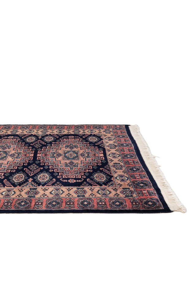 Detail image of 4' 1 x 6' Hand Knotted Kazak Oriental Wool Rug