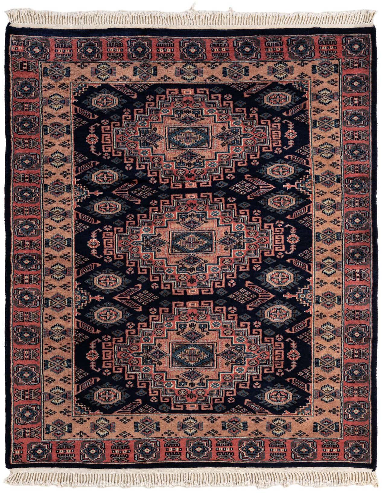 4' 1 x 6' Hand Knotted Kazak Oriental Wool Rug