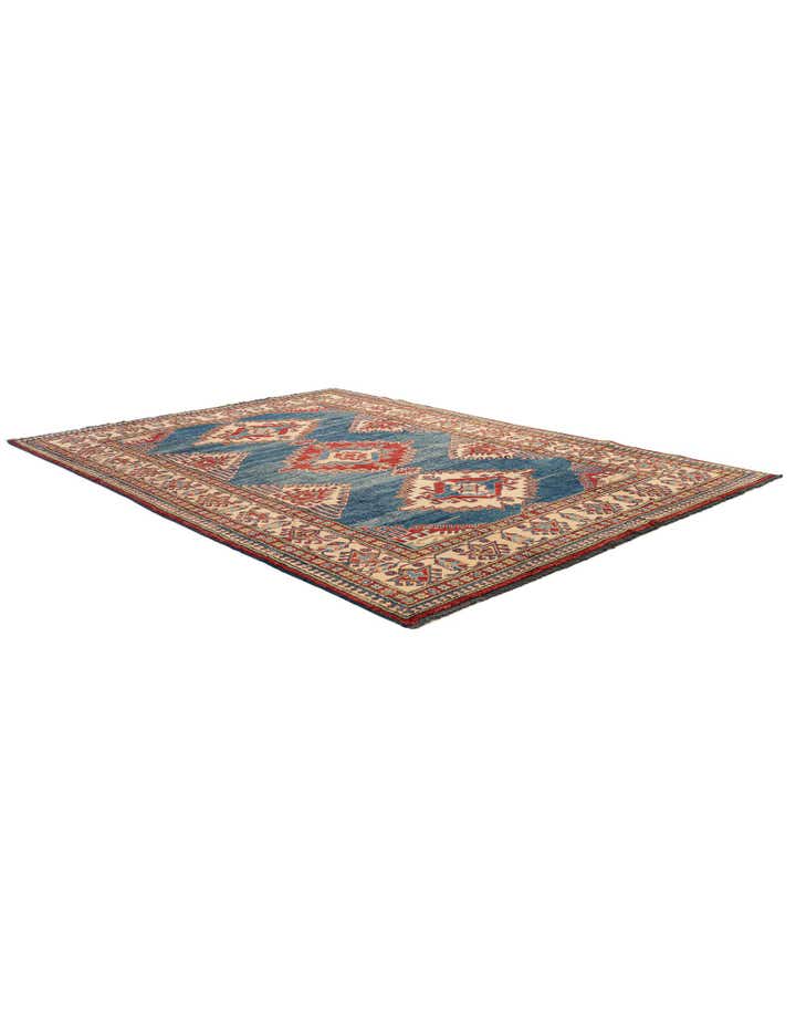 190cm x 270cm Handgeknüpft Kazak Wolle Teppich