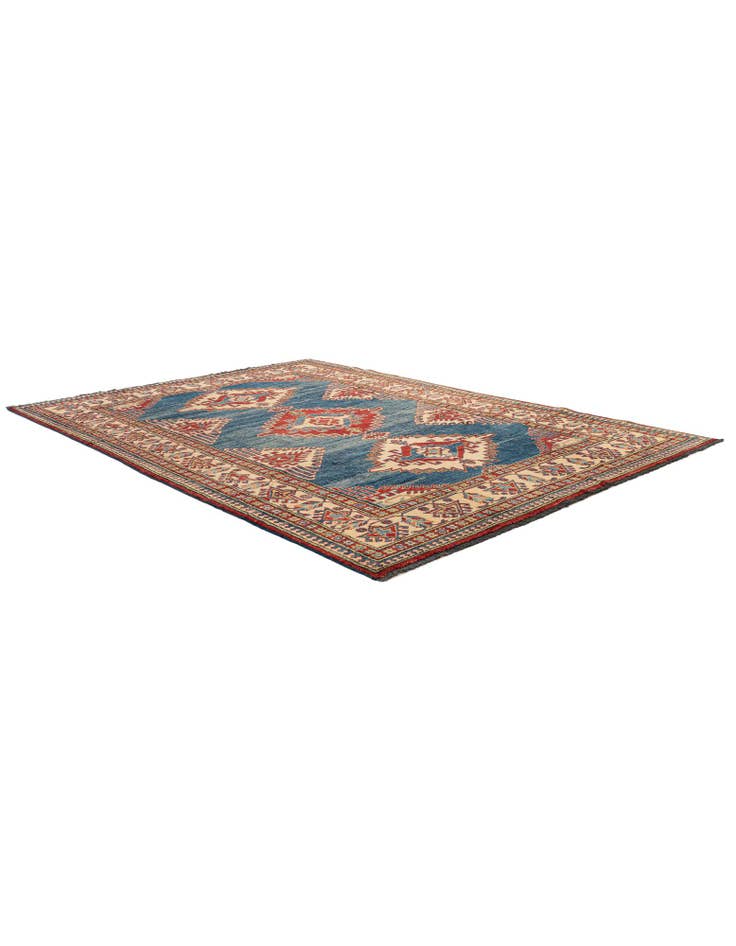 Detailansicht von 190cm x 270cm Handgeknüpft Kazak Wolle Teppich