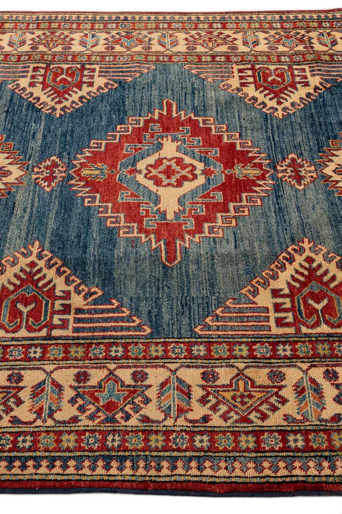 190cm x 270cm Handgeknüpft Kazak Wolle Teppich