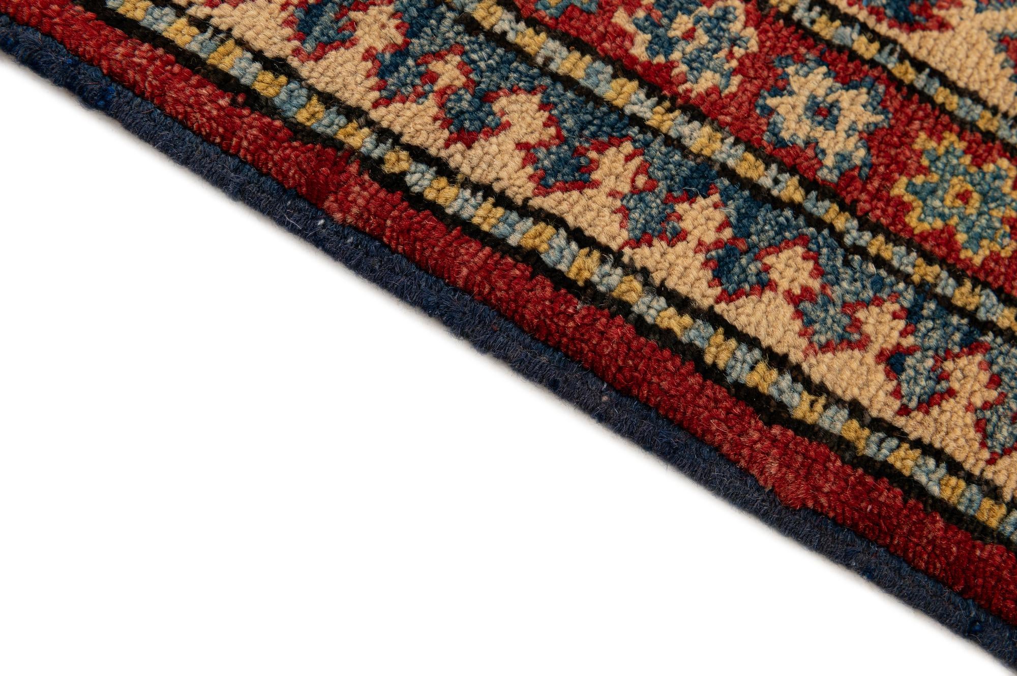 6' 3 x 8' 11 Hand Knotted Kazak Wool Rug