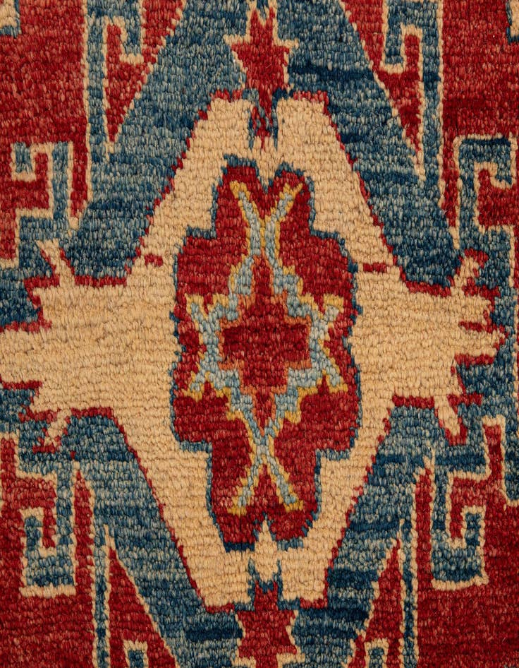 Detail image of 6' 3 x 8' 11  Hand Knotted Kazak Wool Rug