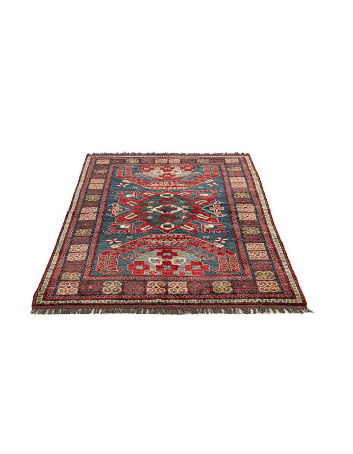 5' x 6' 11 Hand Knotted Kazak Wool Rug