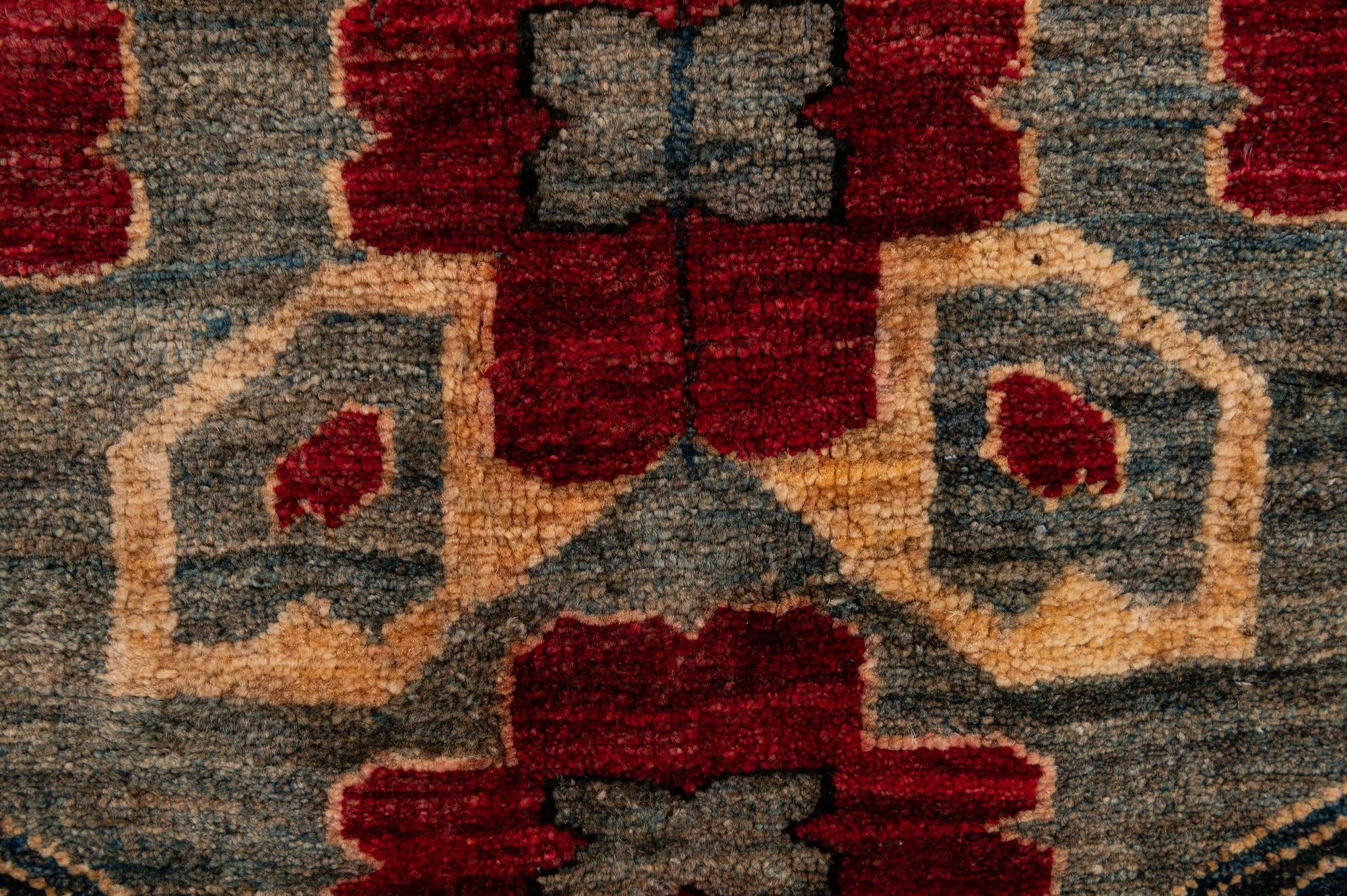 5' x 6' 11 Hand Knotted Kazak Wool Rug