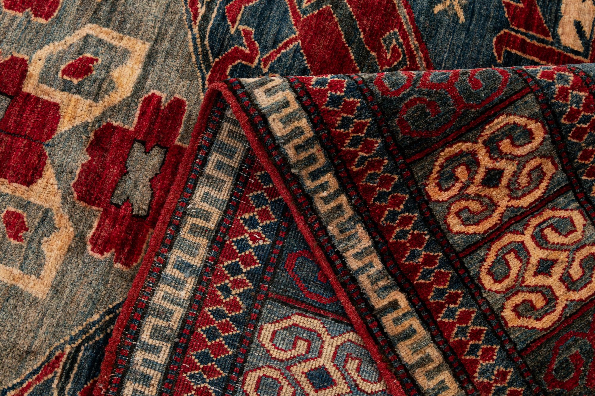 5' x 6' 11 Hand Knotted Kazak Wool Rug